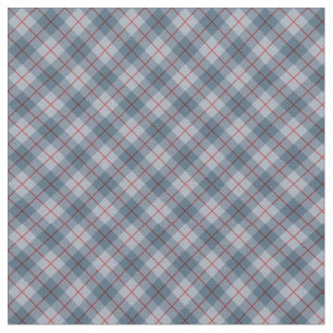 Tela - Cuadros Azul, Gris y Rojo