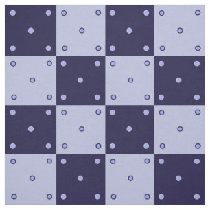 Tela Cuadros azul oscuro y azul claro