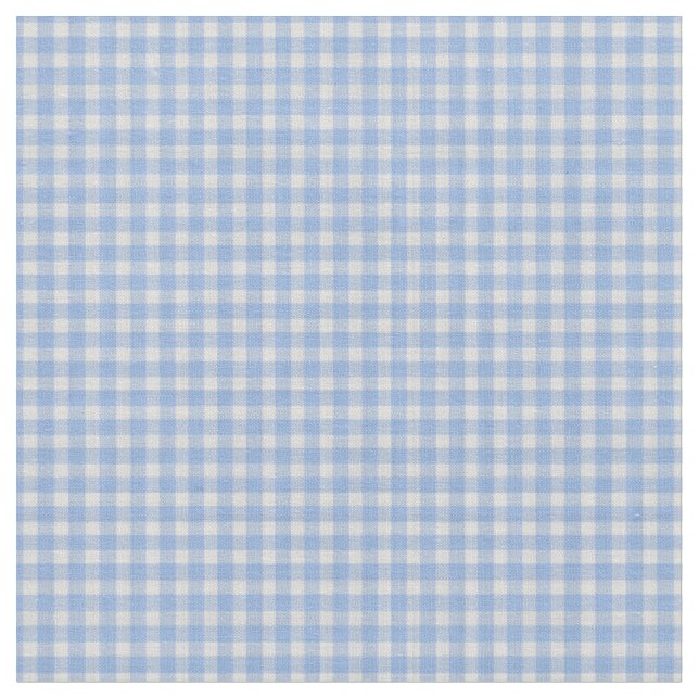 Tela Cuadros de Gingham azul real claro (De cerca)