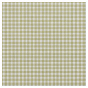 Tela Cuadros de gingham verde oliva a cuadros