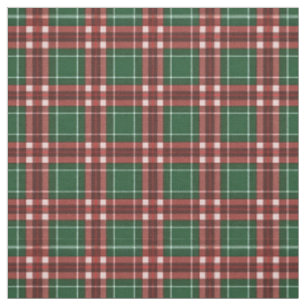 Tela Cuadros Escoceses Navideños Verdes y Rojos Festivo