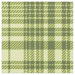 Tela Cuadros Escoceses Verde Oliva y Amarillo Lima