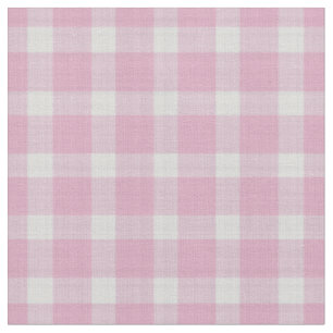 Tela Cuadros Rosados Rosa y Blanco