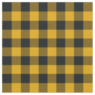 Tela Cuadros Rústicos de Búfalo Negro y Amarillo a Cuad