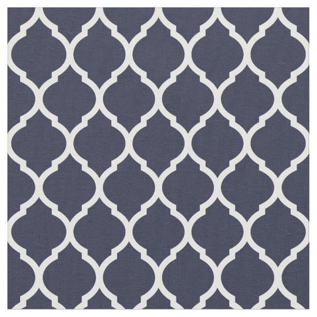 Tela Cuarteto marroquí azul marino (De cerca)