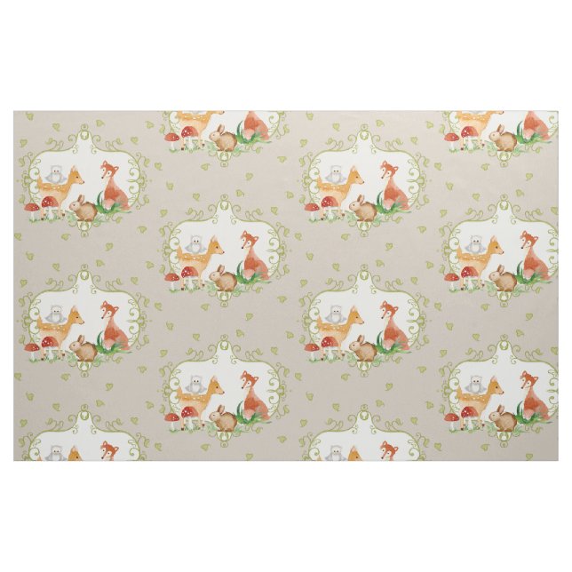 Tela Cuarto de niños del neutral del bebé de las ("Cuarto gordo" (fat quarter))