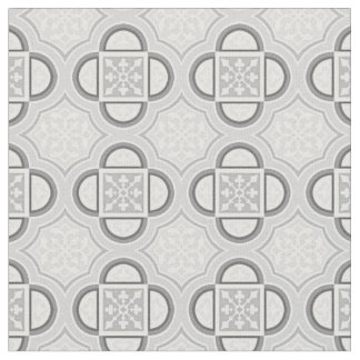 Tela Cuatrefoil Gray Fabric
