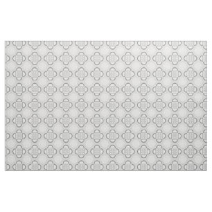 Tela Cuatrefoil Gray Fabric