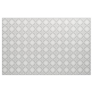 Tela Cuatrefoil Gray Fabric