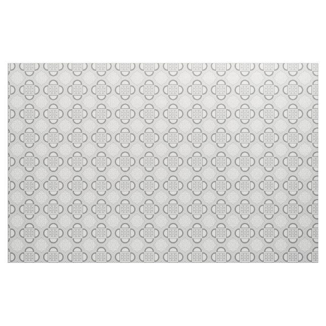 Tela Cuatrefoil Gray Fabric (Yarda)