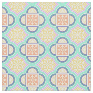 Tela Cuatrefoil Pastel Fabric 2
