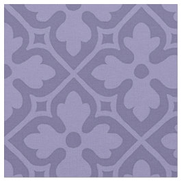 Tela Cuatrefoils renacentistas góticos, violeta atenuad