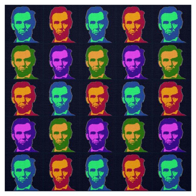 Tela Cuatro Abraham Lincolns de Pop Art (Retal)
