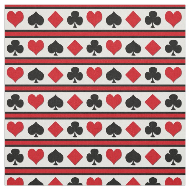 Tela Cuatro trajes de cartas (Retal)
