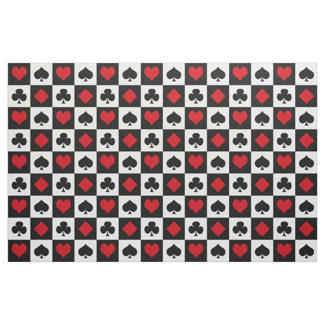 Tela Cuatro trajes de cartas ("Cuarto gordo" (fat quarter))