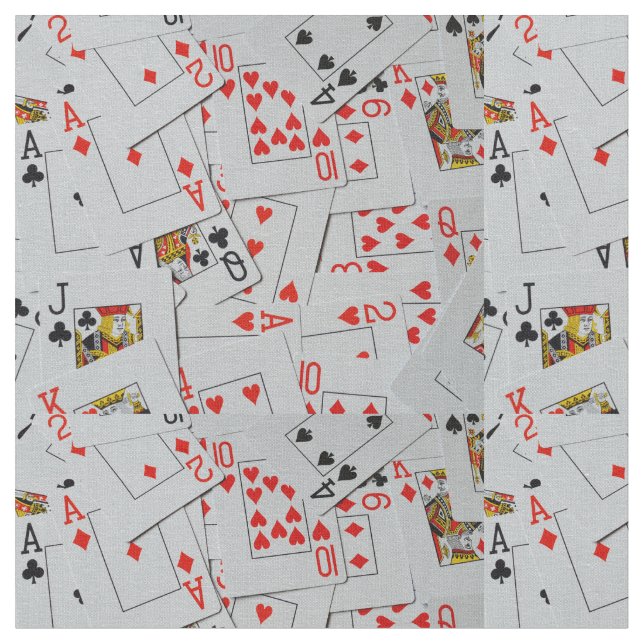 Tela Cubierta De Cartas De Juego Dispuestas, (De cerca)