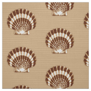 Tela Cubierta marina - marrón y beige