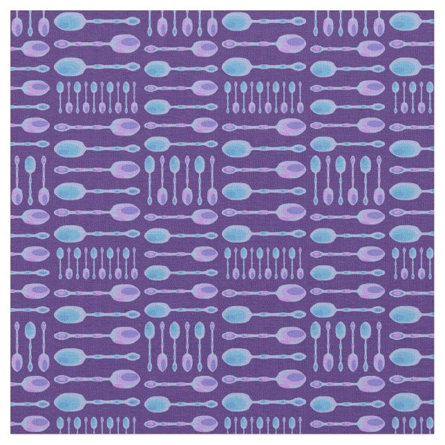 Tela ¡Cucharas artísticas únicas! (Violeta) (De cerca)