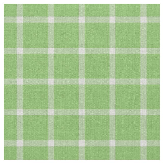 Tela Cucumber Gingham de cuadros verdes y blancos (De cerca)