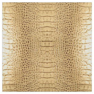Tela cuero al sudoeste del cocodrilo del marrón del or