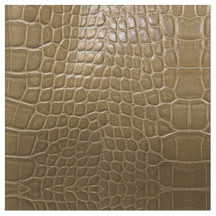 Tela cuero marrón beige salvaje del cocodrilo del