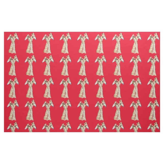 Tela Cuidada pareja de jirafa Thunder_Cove ("Cuarto gordo" (fat quarter))