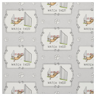 Tela ¡Cuidado Con Esto! Perro - divertida agilidad del 