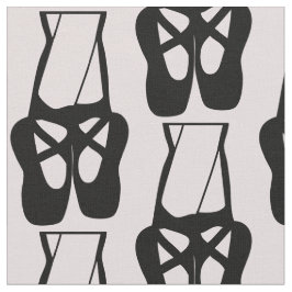 Tela Cuidados Ballet Negro Zapatillas En Patrón Pointe
