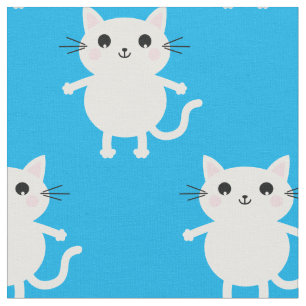 Tela Cuidados Personalizados blancos gatos bebé enferme