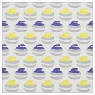 Tela Curling Stones Ice Sports con estampado