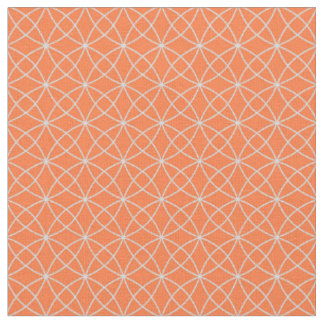 Tela Curvas entrelazadas en naranja
