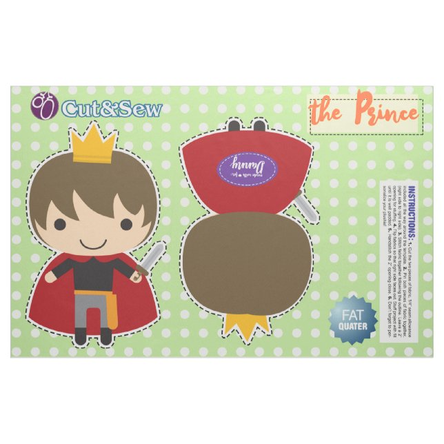 Tela Cut & Sew Prince - Proyecto Easy DIY ("Cuarto gordo" (fat quarter))