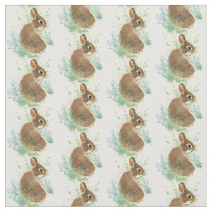 Tela Cuta acuarela conejo conejo arte animal