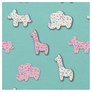 Tela Cute Animal Cookies Niños Decoración