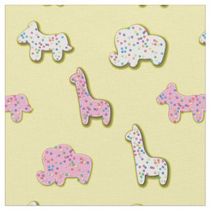 Tela Cute Animal Cookies Niños Decoración