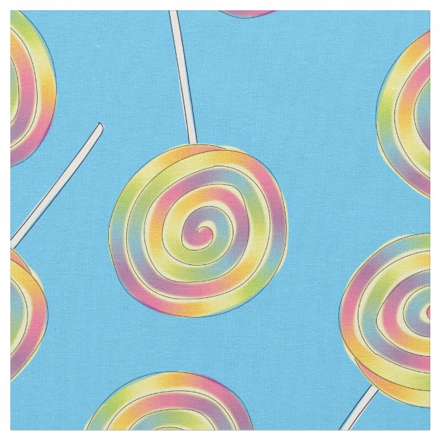 Tela Cute arcoiris Lollipops niños Candy (De cerca)