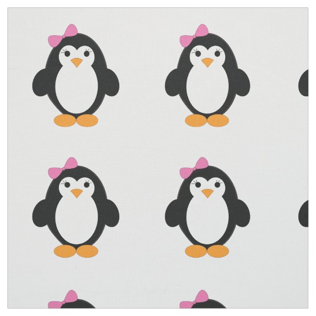 Tela Cute Chica Penguin (Retal)