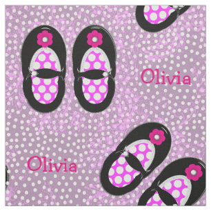 Tela Cute Chicas Polka Dot Shoes Tema personalizado