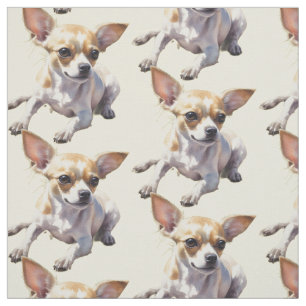 Tela Cute Chihuahua Arte de perro mascota amante de los