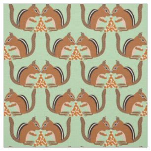 Tela Cute Chipmunks Fall Wedding Patterned