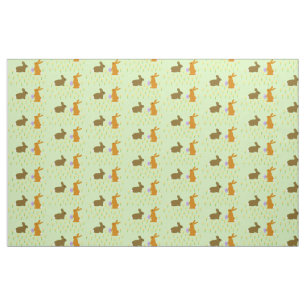 Tela Cute conejitos de Pascua y Daffodils