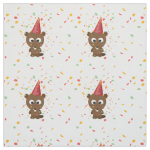 Tela Cute Confetti Fiesta Beaver