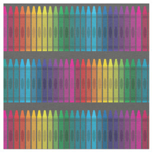 Tela Cute Crayons Material Escolar Profesor