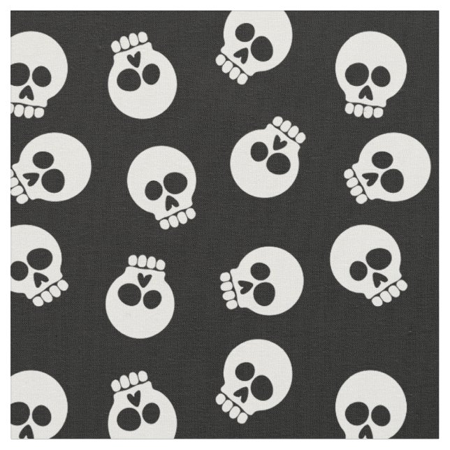 Tela Cute Funny Skeleton Faces (De cerca)
