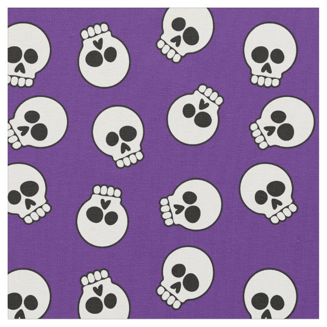 Tela Cute Funny Skeleton Faces (De cerca)