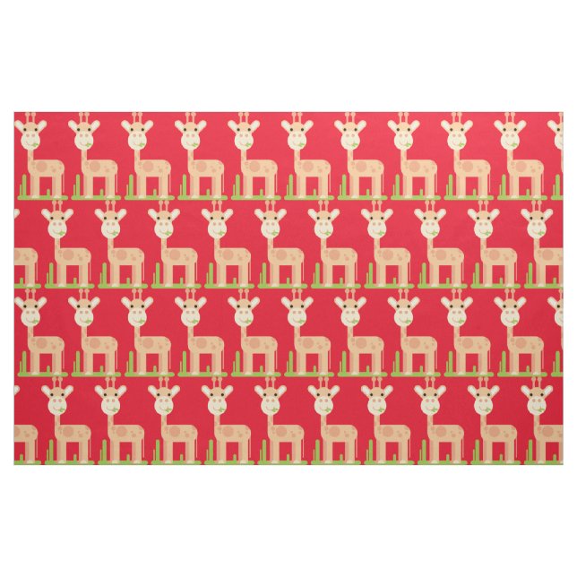 Tela Cute Giraffe Munching Thunder_Cove ("Cuarto gordo" (fat quarter))