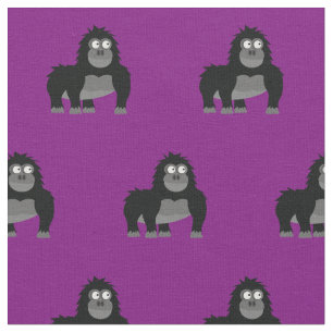 Tela Cute Gorilla Kid Baby Nursery Purple Ape