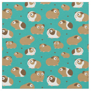 Tela Cute Guinea Cerdos Fabric