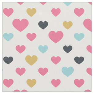 Tela Cute Hearts Pattern Niños Valentine