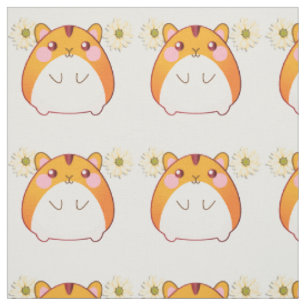 Tela Cute Kawaii Hamster Fabric